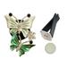 Halloween Decorations Creative Car Perfume Aromatherapy Love Car Air Conditioning Vent Perfume Clip Diffuser Stone Halloween Decor Flannel Green