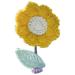 WANYNG Three Dimensionals Head Small Flower Car Decoration Creative Cute Center Console Window Decoration