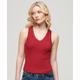 Superdry Women's Athletic Essentials Lace Trim Vest Top Red / Barndoor Red - Size: 6-8