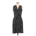 Hail3y V Neck Sleeveless:23 Casual Dress V Neck Sleeveless: Black Dresses - Women's Size Large