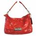 Coach Bags | Custom Coach Kristin Purse Hand Painted Leather Upcycled Red Silver Customized | Color: Red/Silver | Size: Os