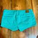 American Eagle Outfitters Shorts | American Eagle Ae Women’s Denim Shorts. Teal Color. Size 0 2in Inseam | Color: Blue/Green | Size: 0