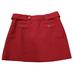 J. Crew Skirts | J Crew Womens Skirt Wool Blend Mini Belt Side Pockets Sz 10 | Color: Red | Size: 10