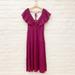 Anthropologie Dresses | Anthropologie || Ruffled Tiered Midi Dress Raspberry Small | Color: Purple/Red | Size: S