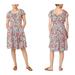 J. Crew Dresses | J. Crew Women Floral Farmers Market Viscose Lined Elastic Waist Dress Size 10 | Color: Blue/Red | Size: 10