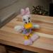 Disney Toys | Disney Parks 11" Daisy Duck Fuzzy Plush Pastel Outfit Stuffed Animal Guc | Color: Purple/White | Size: 11"