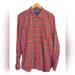 American Eagle Outfitters Shirts | American Eagle Shirt Men 2xl Red Plaid Flannel Slim Fit Button Up Outdoor Shirt | Color: Red/White | Size: Xxl