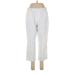 Lands' End Casual Pants - Low Rise Culottes Cropped: White Bottoms - Women's Size 12