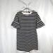 J. Crew Dresses | J.J.Crew Black & White Striped Bell Sleeve Dress Sz Xl | Color: Black/White | Size: Xl