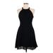 Express Cocktail Dress - Mini: Black Solid Dresses - Women's Size 6