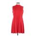 ASOS Casual Dress - A-Line Mock Sleeveless: Red Print Dresses - Women's Size 12