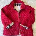 Burberry Jackets & Coats | Burberry Rare Toddler Diamond Quilted Check Lining Jacket Coat 3y Red Like New | Color: Red | Size: 3tg