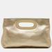 Michael Kors Bags | Michael Michael Kors Gold Leather Berkley Clutch | Color: Gold | Size: Os