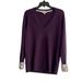 Burberry Sweaters | Burberry Brit 100% Cashmere V-Neck Sweater | Color: Purple | Size: M