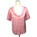 J. Crew Tops | J Crew Ruffle Featherweight Satin Scoopneck Short Sleeve Blouse Top Xs Nwt | Color: Pink | Size: Xs