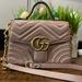 Gucci Bags | Gucci Gg Marmont Mini Top Handle Bag | Color: Cream | Size: Os