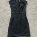 Free People Dresses | Free People Black Denim Mini Dress | Color: Black | Size: 4