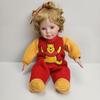 Disney Toys | Disney 18" Cindy M Mcclure Porcelain Doll Blonde In Pooh Pjs Numbered 378fb | Color: Red/Yellow | Size: 18 In.