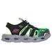 Skechers Boy's S-Lights: Thermo-Flash - Hydro-Flare Sandals | Size 3.0 | Black/Lime | Synthetic