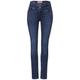 Street One Casual Fit indigo Jeans Damen mid random wash, Gr. 26-30, Baumwolle, Weiblich Denim Hosen