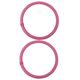 Yardwe 5 Pairs Yoga Exercise Armband Sports Decor Small Yoga Hoop Yoga Accessories Arm Workout Yoga Decor Yoga Stuff Arm Hoop Tools Sports Equipment Fitness Household Pink Metal