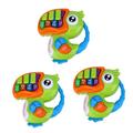 VICASKY 3pcs music piano Pearlescent earth tones kids music toys set toys children toys music toy Parrot Combo plate puzzle blush lip gloss Toy makeup child