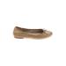 Sam Edelman Flats: Tan Print Shoes - Women's Size 10 - Round Toe