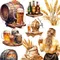 Autocollants de Bière de Munich Décoratifs, 12 Pièces/Paquet, Bricolage Artisanal, Scrapbooking,