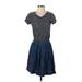 U.S. Polo Assn. Casual Dress: Blue Dresses - Women's Size Small