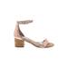 Steve Madden Sandals: Tan Print Shoes - Women's Size 6 1/2 - Open Toe