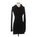 TOBI Casual Dress - Sweater Dress: Black Dresses - Women's Size Small