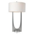 Hubbardton Forge Cypress Table Lamp Metal/Fabric in Gray | 34.4 H x 20 W x 20 D in | Wayfair 272121-1076