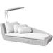 Cane-line Savannah 92.6" Wide Outdoor Wicker Patio Daybed w/ Cushions Wicker/Rattan/Sunbrella® Fabric Included in White | Wayfair