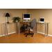 RTA Home And Office Corner Computer Desk w/ 2 42" Modular Extensions Glass/Metal | Wayfair CT-013242