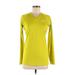 Nike Active T-Shirt: Yellow Activewear - Women's Size Medium