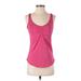 PrAna Active Tank Top: Pink Print Activewear - Women's Size Small