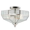 Elstead Deckenlampe Old Park, dimmbar, chrom / silber, für Wohn- / Esszimmer, Metall, Deckenlampe