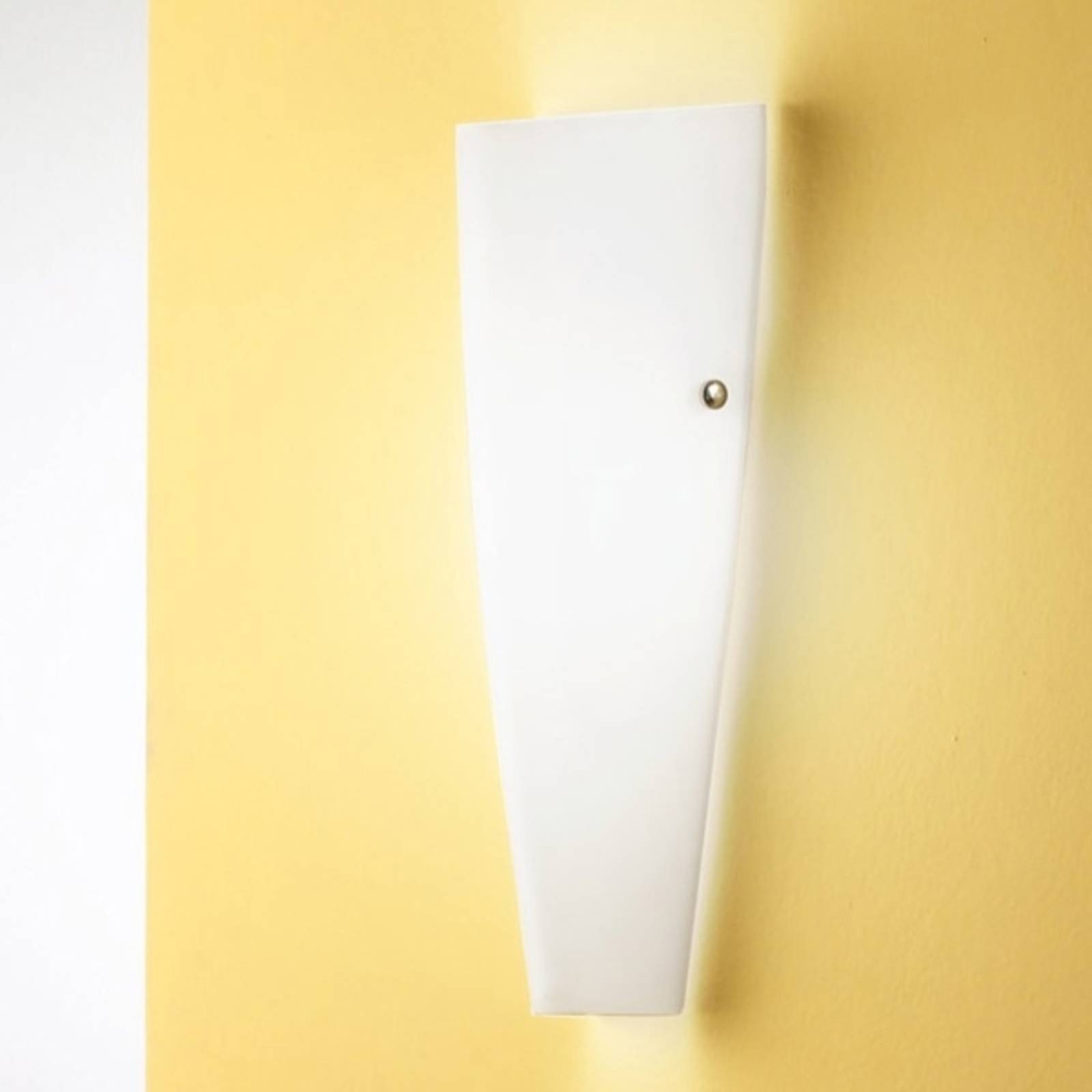 Fabas Luce Wandlampe DEDALO, dimmbar, weiß / opal, für Flurbereich, Metall, Modern, Wandleuchte, Wandlampe Innen