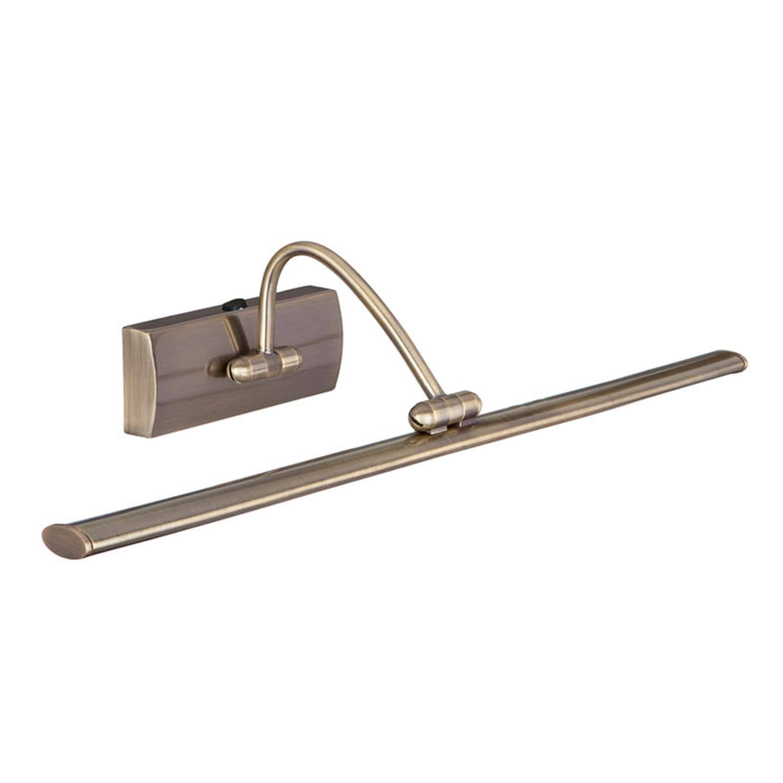 Searchlight LED-Bilderleuchte Head m. verstellbarem Kopf, 38cm, bronze / altmessing, für Wohn- / Esszimmer, Metall, Modern, Wandleuchte, Wandlampe Innen