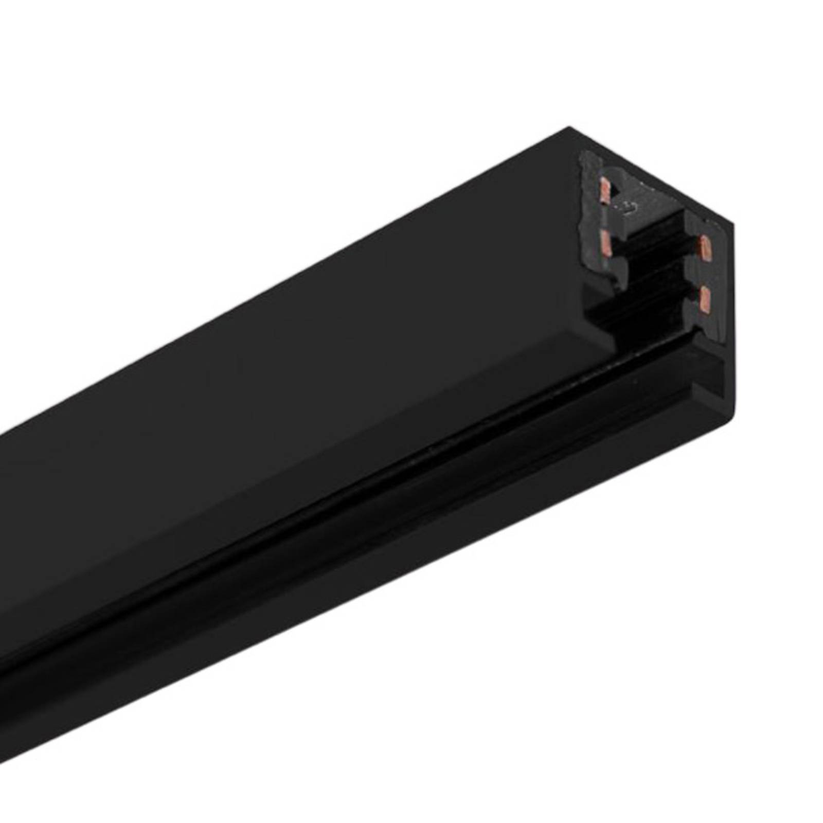 Molto Luce 2-Phasen Stromschiene Volare, schwarz, 100 cm Volare, schwarz, für Wohn- / Esszimmer, Aluminium, Modern, Schienensysteme