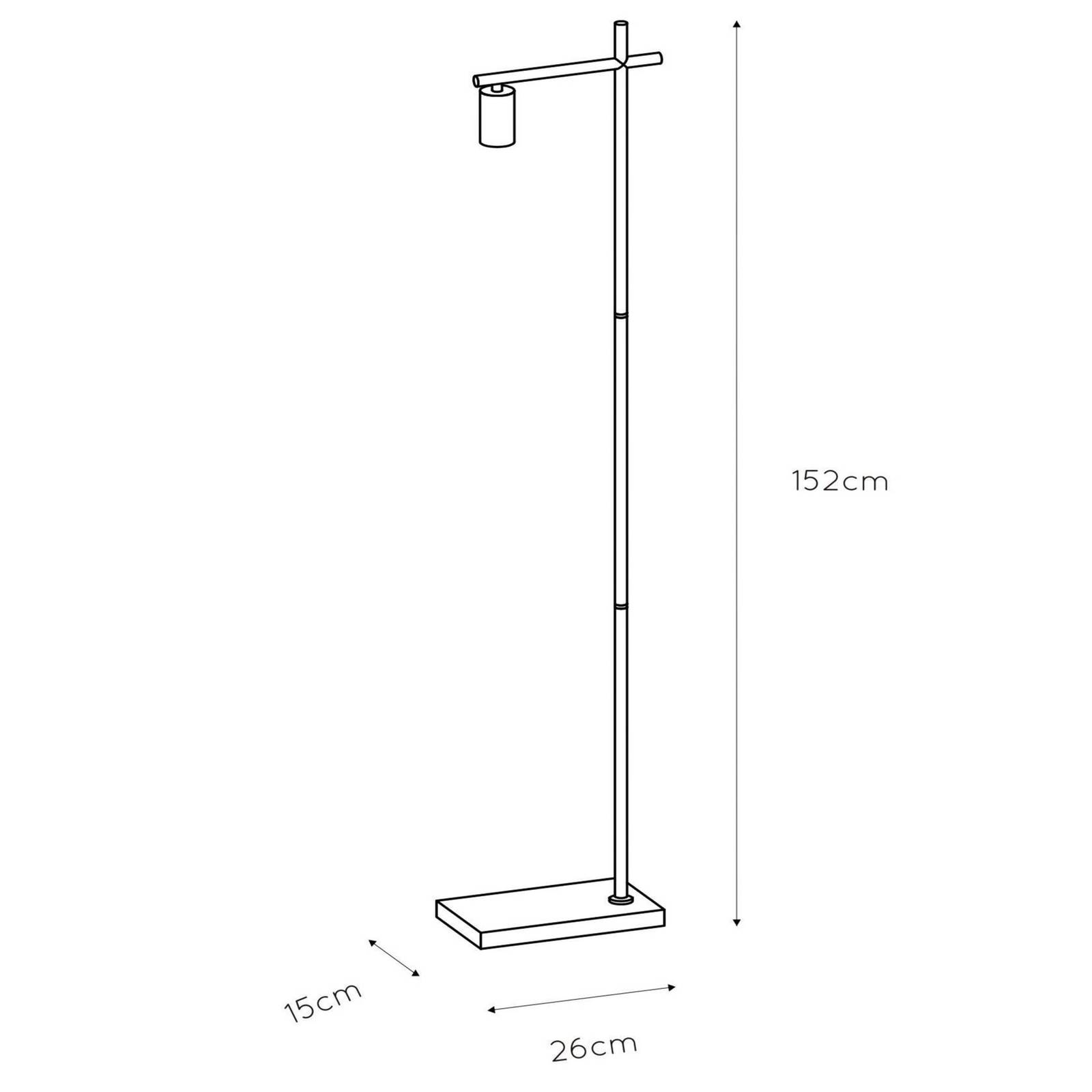 Lucide Stehlampe Leanne, schwarz, für Wohn- / Esszimmer, Metall, Modern, Stehlampe