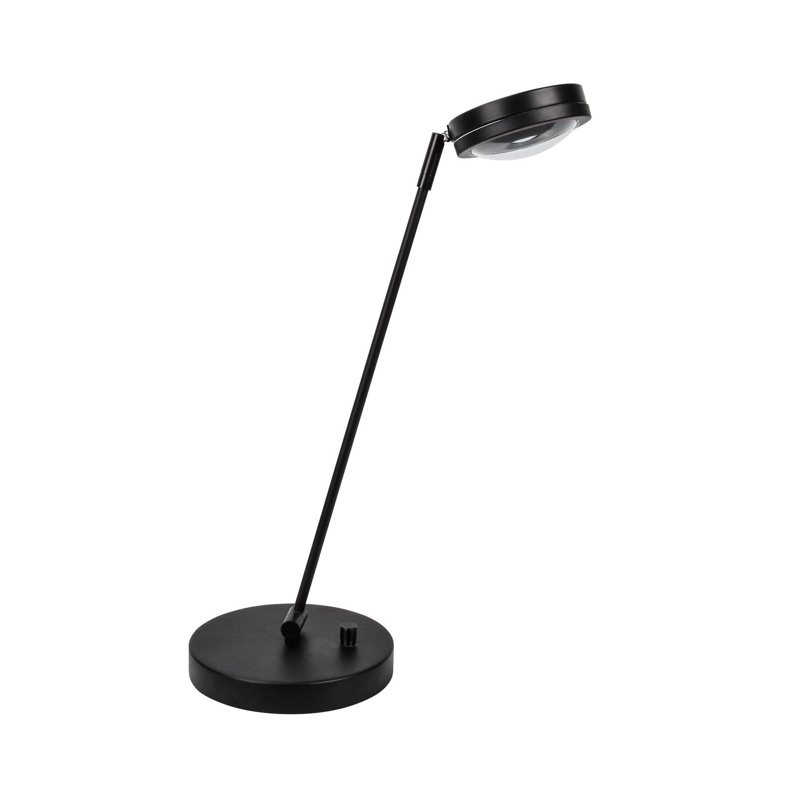 MEGATRON LED Schreibtischlampe Ottica, dimmbar, schwarz, für Arbeitszimmer / Büro, Metall, Modern, LED Tischlampe