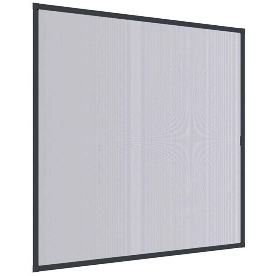 Windhager Insektenschutz Expert Fliegengitter Rahmen Fenster Anthrazit, 120x220 cm Image