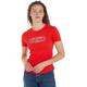 Tommy Hilfiger Damen Slim Track Hilfiger C-NK SS WW0WW41203 Kurzarm Strickoberteile, Rot (Fierce Red), XS