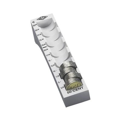 Wedo Geldzählrille 50 Cent grau, 18x3.8x4.5 cm