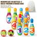 CSCHome Kids Puzzle Number Bowling Ball Sports Toy Indoor Outdoor Activity Play Game 2-5 Year Old Children Boy Girl