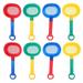 BESTONZON 8pcs Beach Sand Sifter Shovels Plastic Sieves with Long Handle Kids Bath Toys