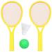 1 Set/4pcs Plastic Tennis Racket Set Outdoor Sports Tennis Racquet Set Parent-Child Educational Badminton Tennis Racket Set (Large Size 2pcs Balls 2pcs Racket Random Color)