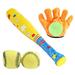 1 Set/4 Pcs ABS Baseball Kit Baseball Toy for Kids Chindren Outdoor Sports (1 Pc Bat 1 Pc and Loop Glove 2 Pcs Baseball)