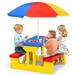 Kids Picnic Table Indoor & Outdoor Table and Bench with Removable Umbrella Portable Picnic Table Bench Set for Toddlers Great for Garden Backyard Patio (Primary)